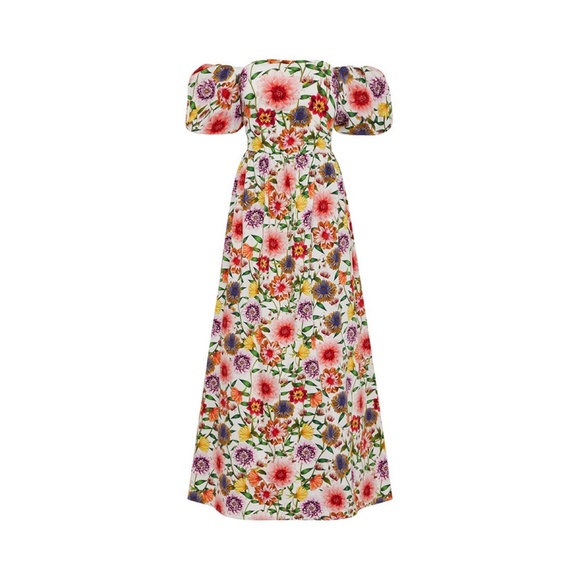 Borgo De Nor Juliet Off-The-Shoulder Floral Maxi Dress | NWT | Sz 4 (US)/8(UK) - Picture 3 of 7